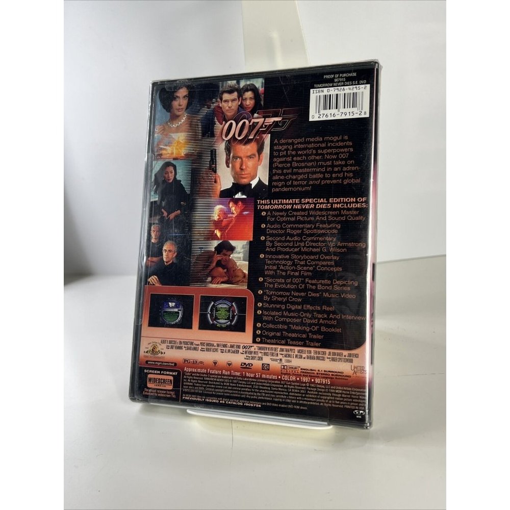 Tomorrow Never Dies (DVD, 1999, Special Edition) Brand New Sealed - Picture 2 of 3